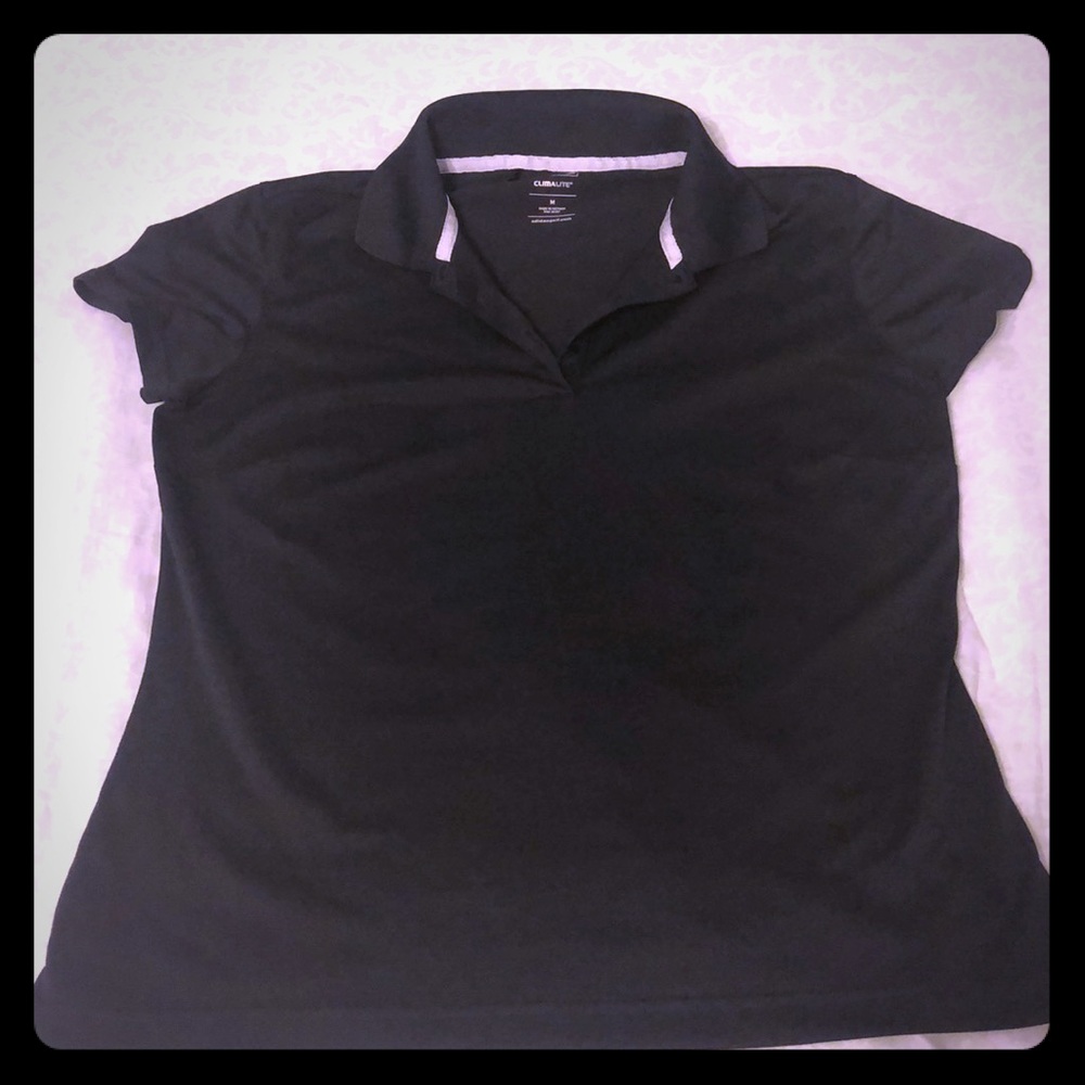 Addidas black golf polo light and breathable